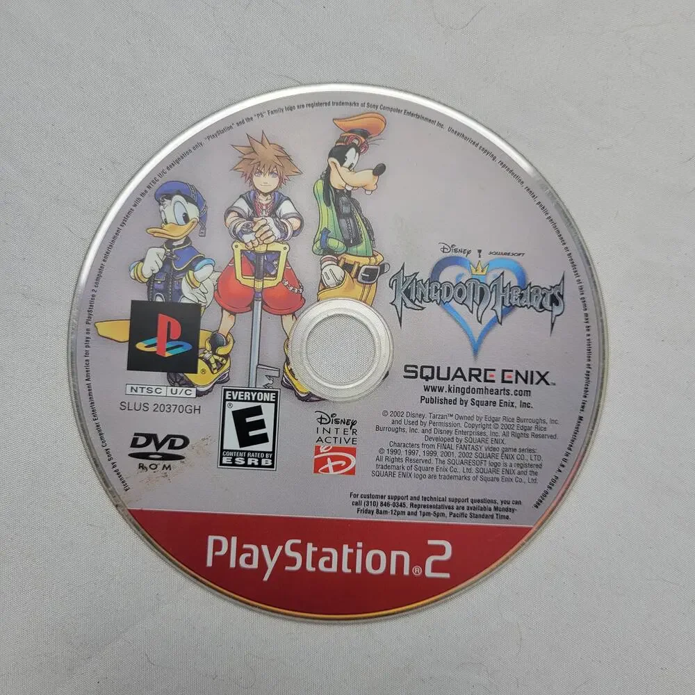 Kingdom Hearts Playstation 2 Disc